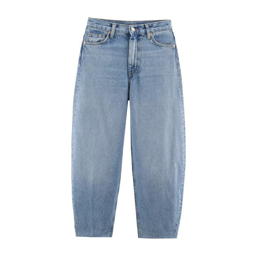 Damen Hochtaillierte Relaxed-Jeans mit zulaufender Beinform Shop Nory