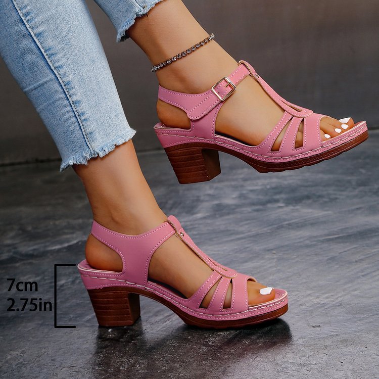 Damen Komfortable Riemchen Sandalen