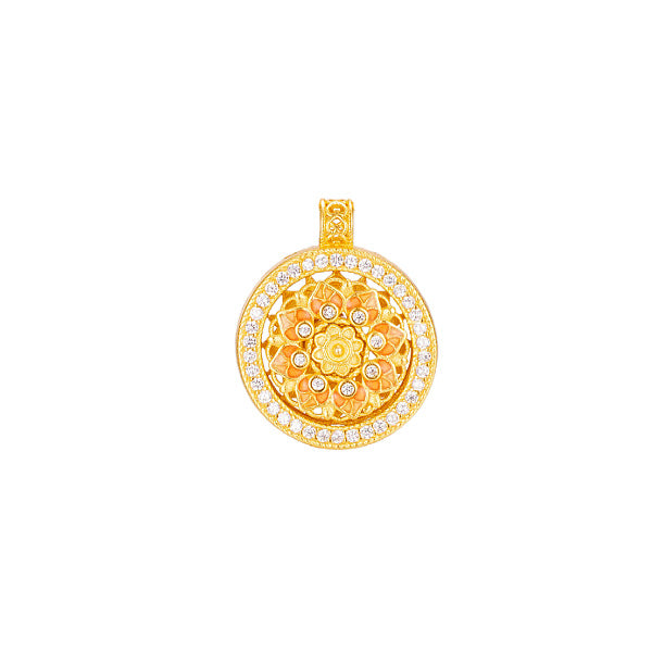 Damen Halskette mit kunstvollem Mandala-Design Shop Nory