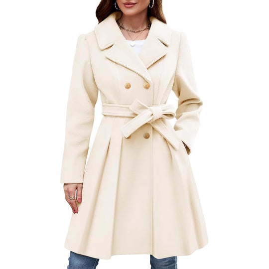 Damen Eleganter doppelreihiger Mantel