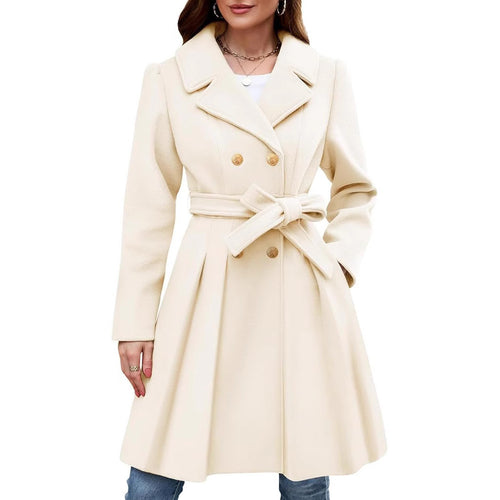 Damen Eleganter doppelreihiger Mantel