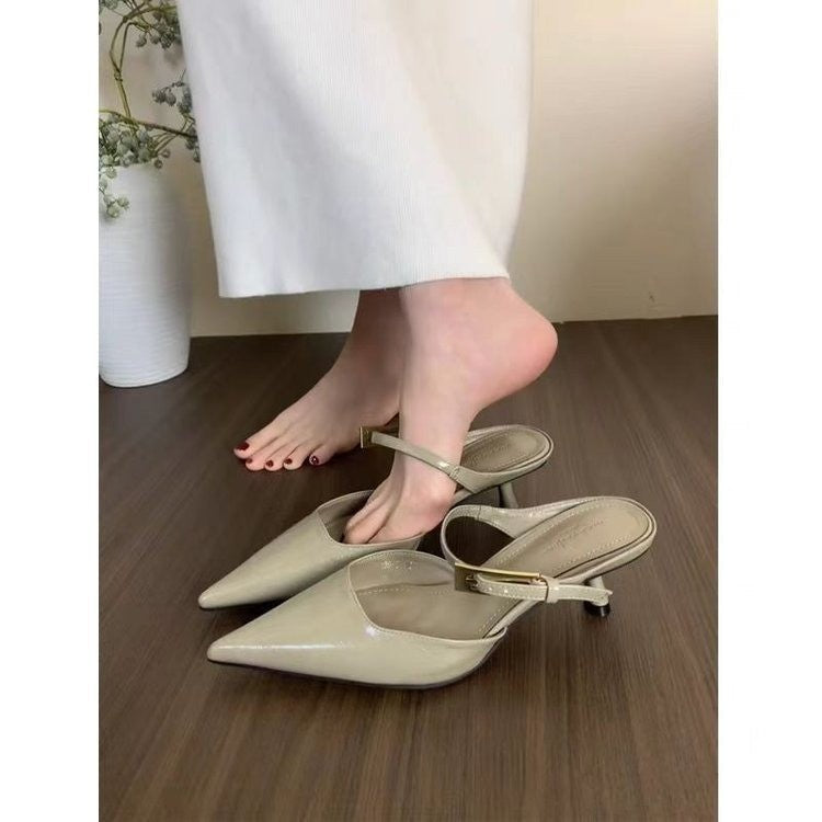 Damen Elegante Slingback-Pumps mit spitzem Zehenbereich und dezentem Riemen