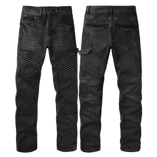 Herren Modische Denim-Hosen mit Kontrast-Patches Shop Nory