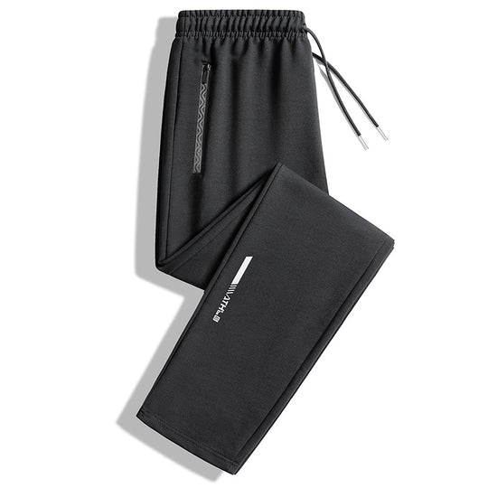 Herren Slim-Fit Performance-Jogginghose mit Reißverschlusstaschen, elastischem Bund und Bündchen Shop Nory