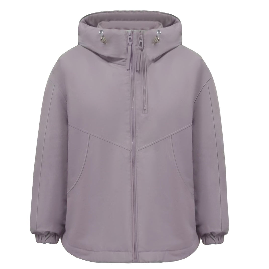 Damen Wattierte Kapuzenjacke mit Tunnelzug, Zweifach-Frontreißverschluss und elastischen Bündchen Shop Nory