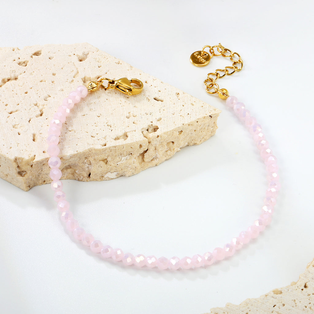 Damen Armband mit zarten, facettierten Kristallperlen Shop Nory