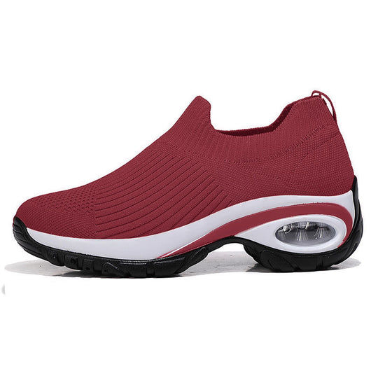 Damen Strick-Sockensneaker mit Luftpolster-Keilsohle Shop Nory