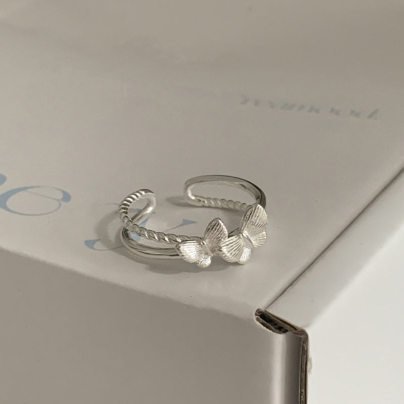 Damenring mit filigranem Schmetterlingsdesign Shop Nory
