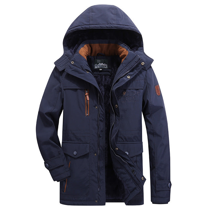 Herren winddichter Freizeitparka mit kuscheliger Teddyfleece‑Innenschicht und Multifunktionstaschen Shop Nory
