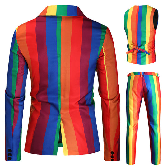 Unisex nan schmal geschnittene Chinohose mit vertikalem Streifenmuster und elastischem Bund Shop Nory