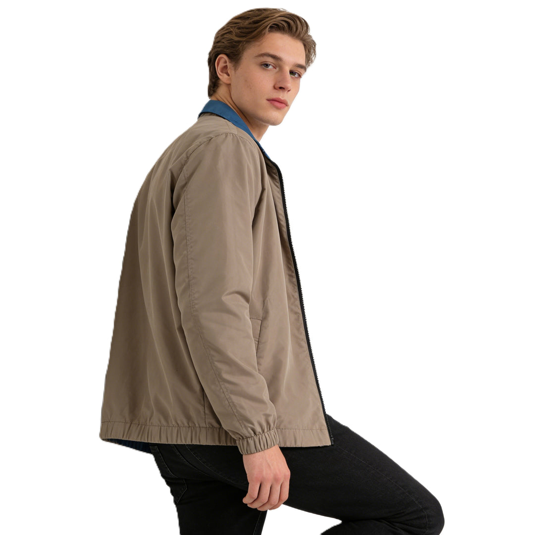 Herren Leichte Packbare Windbreaker-Jacke mit Zweiwege-Reißverschluss Shop Nory