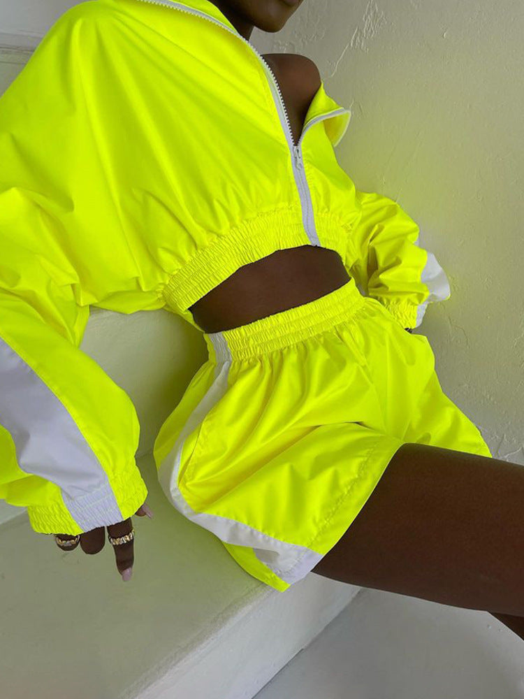 Damen Sportliche Kurzjacke mit elastischem Bund