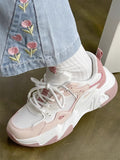Damen Sportliche Chunky Sneaker mit atmungsaktivem Mesh und bequemer Dämpfung