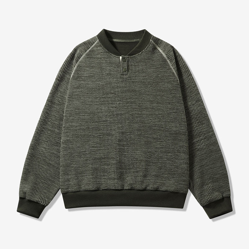 Herren Bequemer Sweater mit Stehkragen Shop Nory