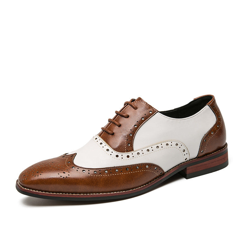 Damen elegante Brogues aus hochwertigen Leder mit klassischem Design
