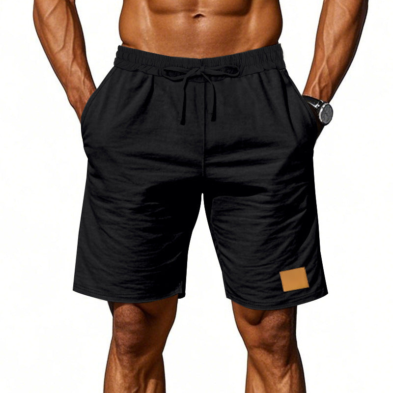 Herren nan Kordelzug-Bermuda aus weichem Baumwollmix mit elastischem Bund und Seitentaschen
