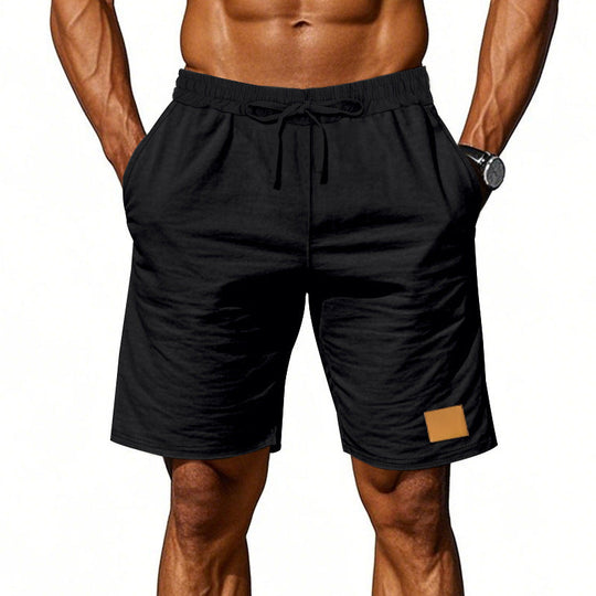 Herren nan Kordelzug-Bermuda aus weichem Baumwollmix mit elastischem Bund und Seitentaschen