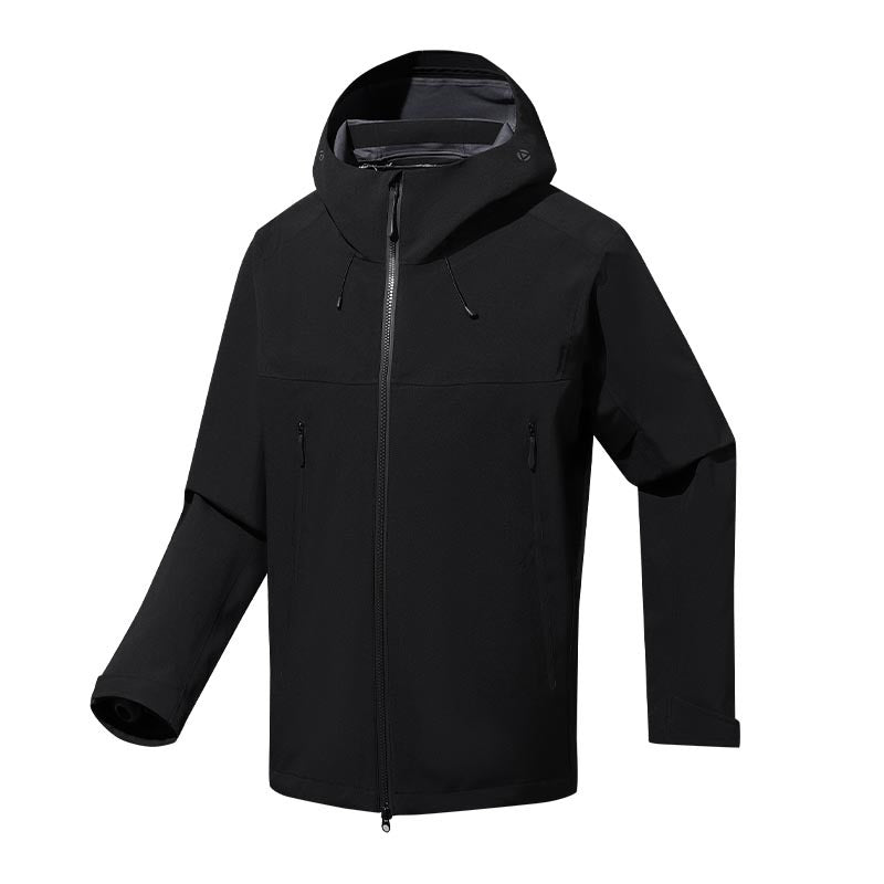 Herren wasser- und winddichte Softshell-Outdoorjacke mit verstellbarer Kapuze Shop Nory