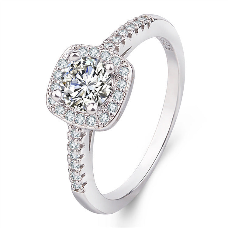 Damen Hochzeitsschmuckring mit filigranem Zirkonia-Besatz Shop Nory