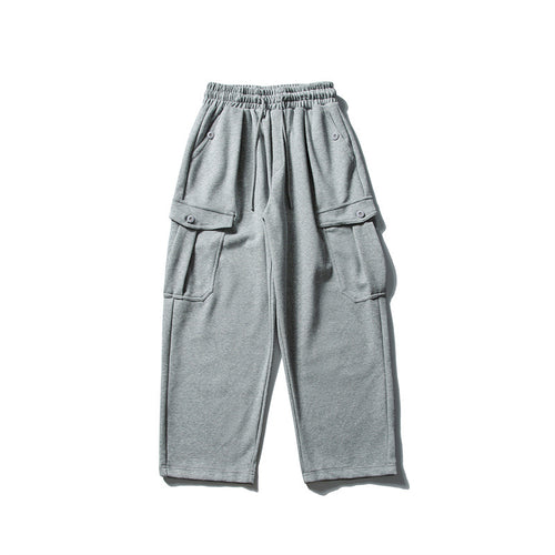 Herren Relaxed-Fleece-Cargohose mit elastischem Kordelbund und Utility-Taschen Shop Nory