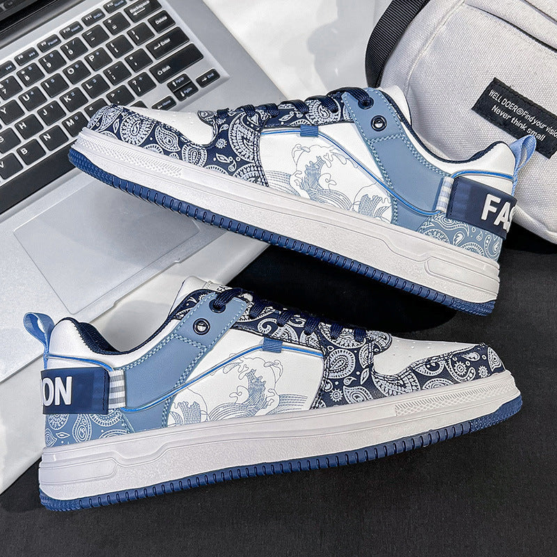 Damen Low-Top Designer-Sneaker mit feinem Paisley-Print und dämpfender Cupsohle Shopy Nory