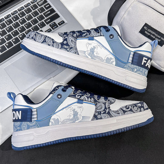 Damen Low-Top Designer-Sneaker mit feinem Paisley-Print und dämpfender Cupsohle Shopy Nory