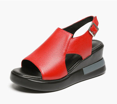 Damen Moderne Plateau‑Sandalette mit ergonomischem Memory‑Fußbett, verstellbarem Fersenriemen und rutschfester Gummisohle Shop Nory