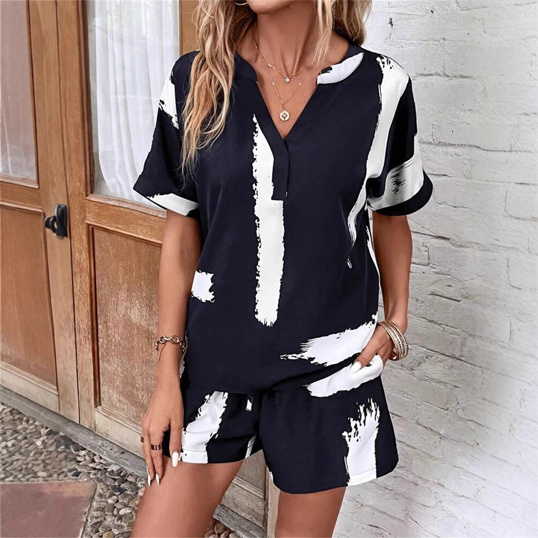 Damen Trendiger Jumpsuit mit kreativem Muster und komfortablem Schnitt Shopnory
