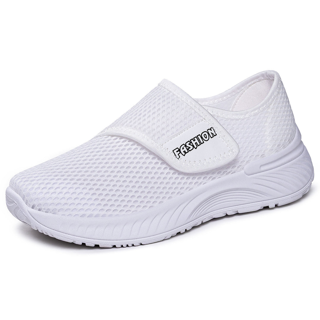Damen Atmungsaktive Slip-On Mesh-Sneaker mit Klettverschluss Shop Nory