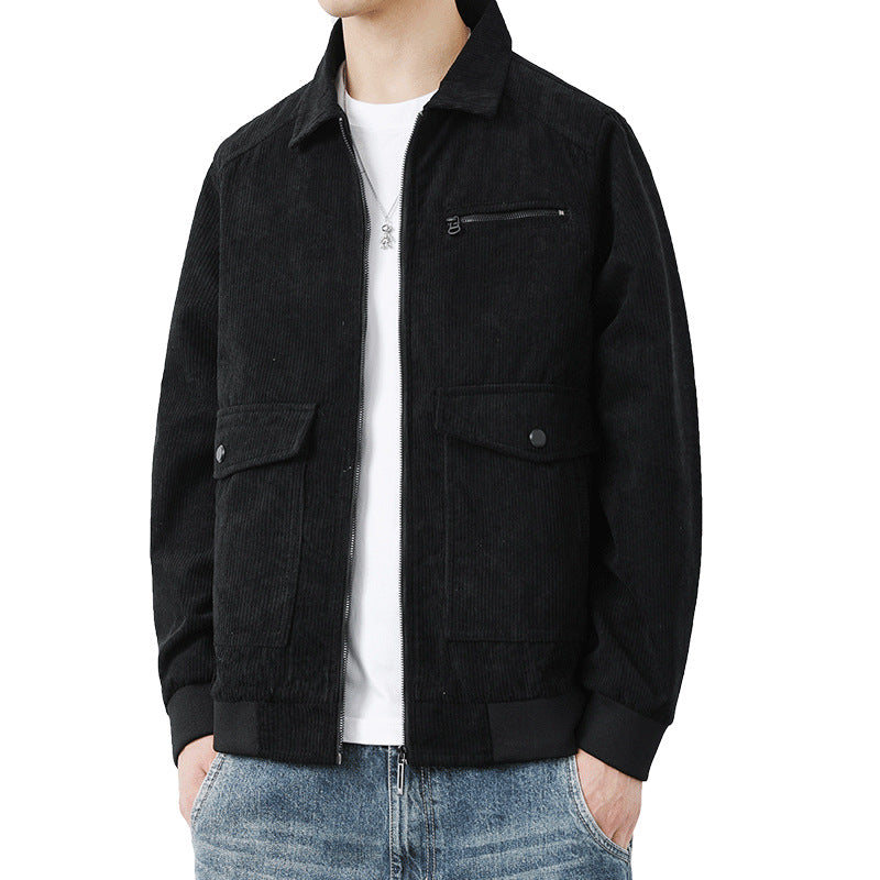 Herren Lässige Cordjacke mit praktischen Taschen Shop Nory
