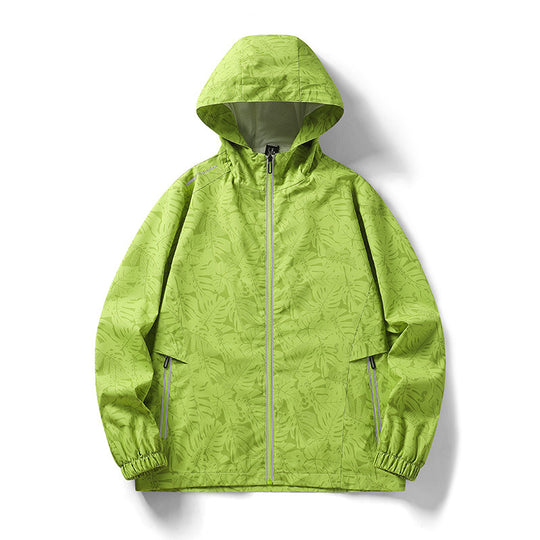 Herren Leichte Outdoor-Jacke mit Kapuze und floralem Design Shop Nory