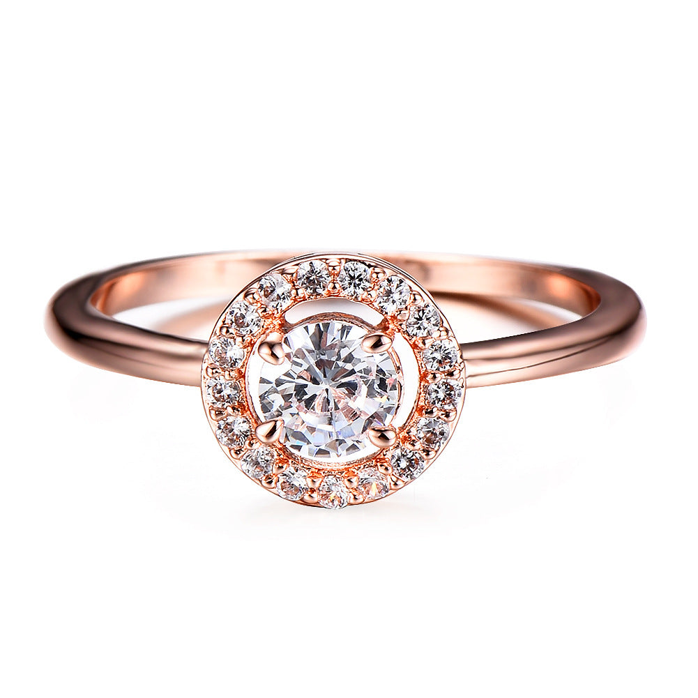 Damen Ring mit schimmerndem Opal und funkelnden Zirkoniastein-Verzierungen Shop Nory