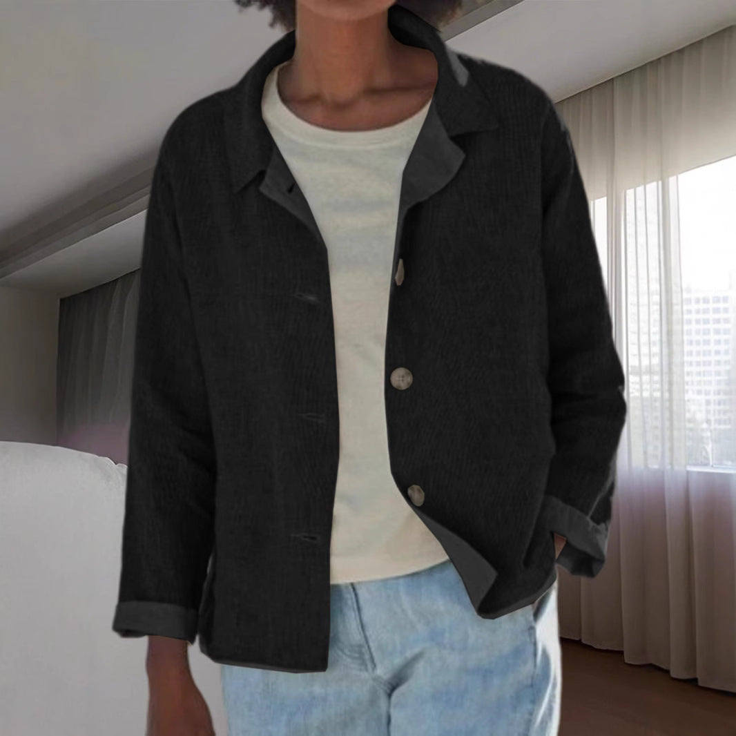 Damen Leichte Überwurfjacke mit strukturiertem WShopnorymuster