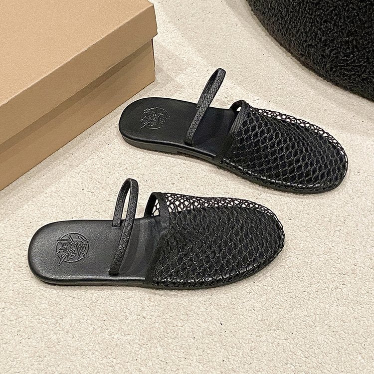 Damen komfortable und elegante offene Pantoletten