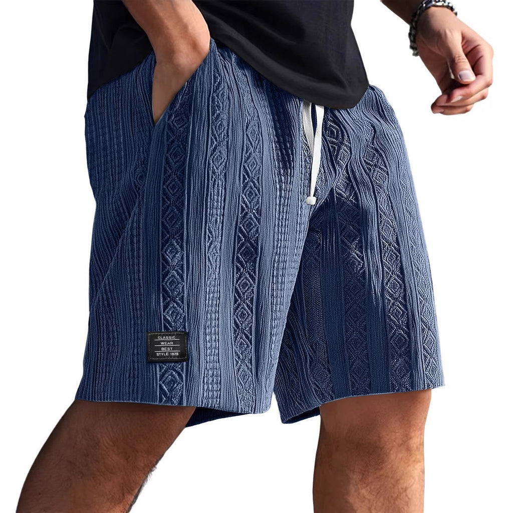 Herren Stilvolle Freizeithosen im lässigen Strickdesign