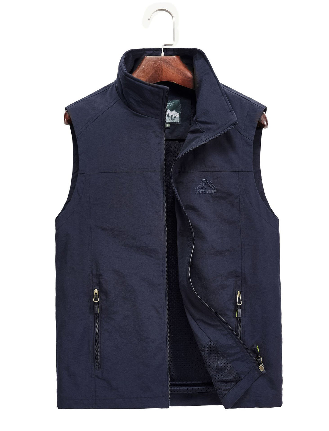Herren Utility-Outdoorweste mit atmungsaktivem Meshfutter, Reißverschluss‑Taschen und verstellbarem Saum Shop Nory