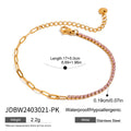 Damen Armband aus hypoallergenem Edelstahl mit funkelnden Zirkonia Shop Nory