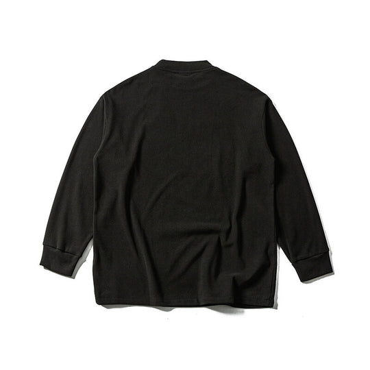Unisex Oversize-Langarmshirt mit Mockneck aus Baumwollmischung Shop Nory