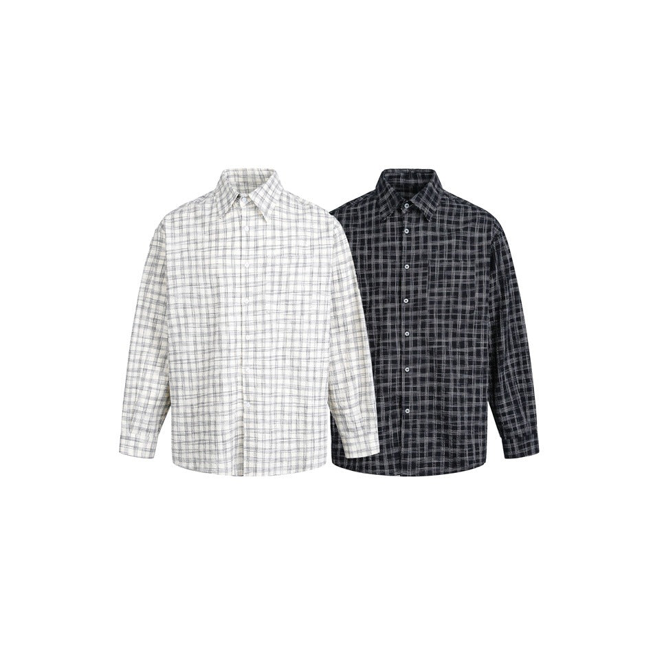 Damen Oversize-Hemd aus Leinen‑Baumwoll‑Mix mit feinem Karomuster Shop Nory