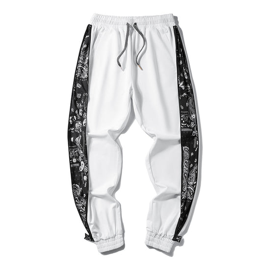 Herren Locker geschnittene Jogginghose mit Bandana-Seiteneinsätzen und elastischem Saum Shop Nory
