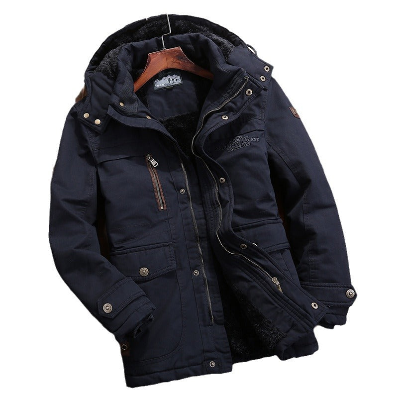 Herren Wetterfeste Fleecejacke mit abnehmbarer Kapuze Shop Nory
