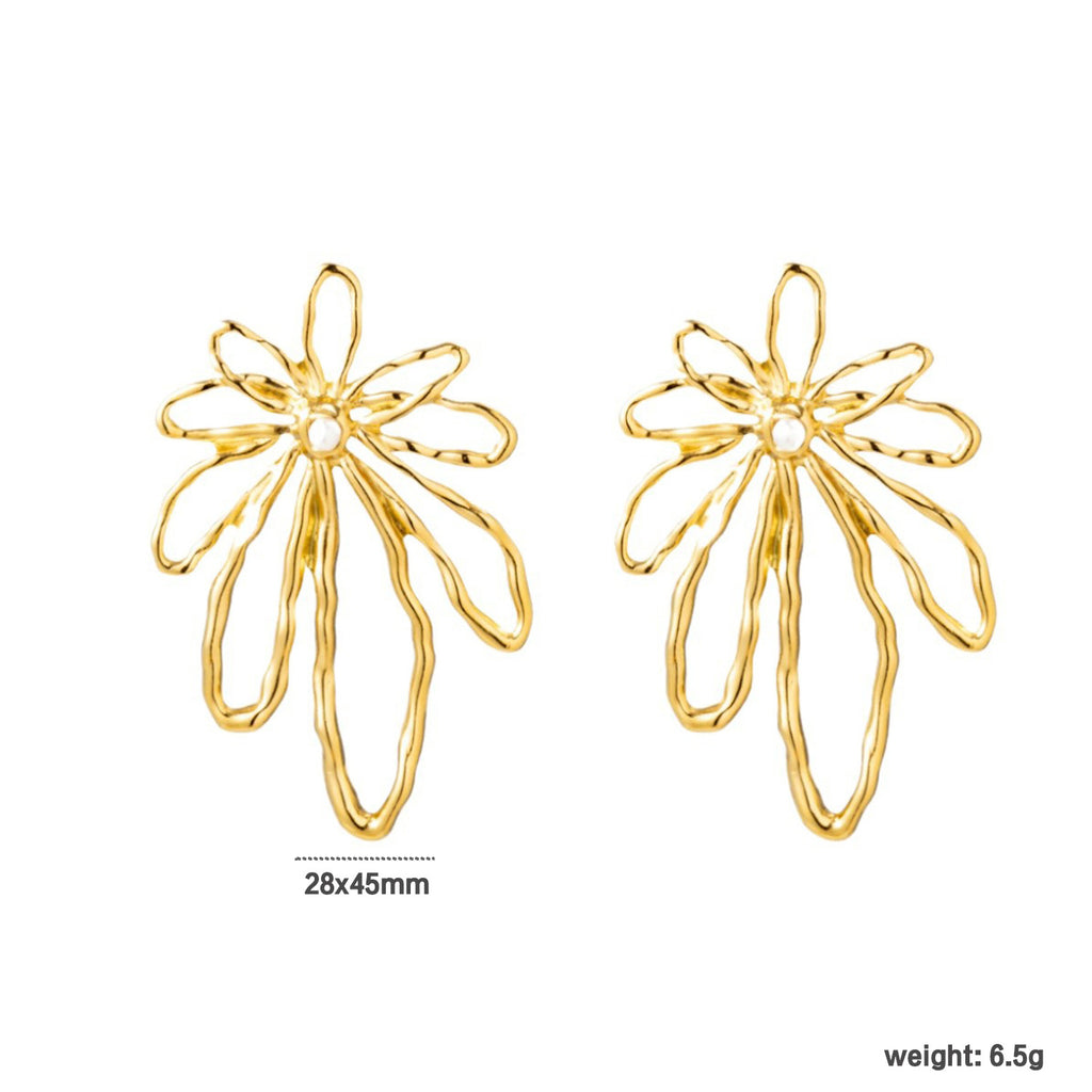 Damen Zierliche Blumen-Ohrstecker aus hochwertigem Edelstahl Shop Nory