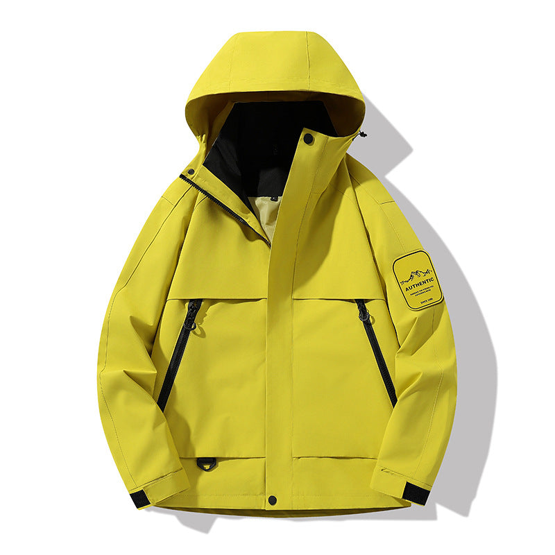 Herren multifunktionale Wasserfeste Softshell-Regenjacke mit abnehmbarer Fleece-Innenjacke Shop Nory