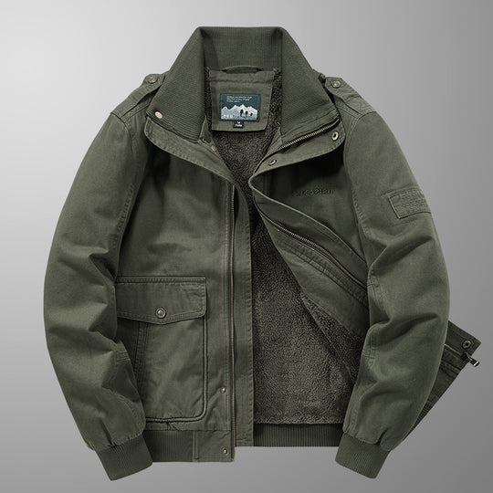Herren Isolierter Field-Blouson mit vollem Teddyfleecefutter, verdeckter Zip-Front und Utility-Taschen Shop Nory
