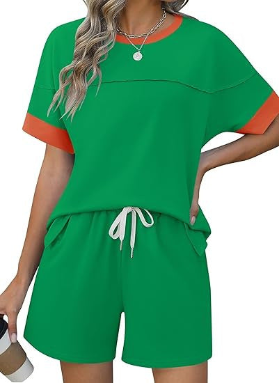 Damen lässiges Sport-Outfit mit elastischem Bund und praktischen Taschen Shopnory