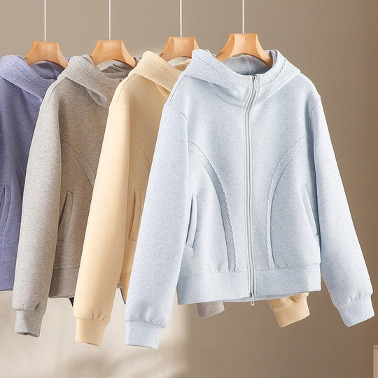 Damen Relaxed-Fleece-Hose mit hoher Taille, Tunnelzug und dekorativer Seitennaht Shop Nory