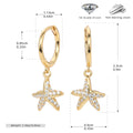 Damen Ohrhänger mit funkelndem Sternenanhänger und hochwertigem 925 Sterling Silber Shop Nory