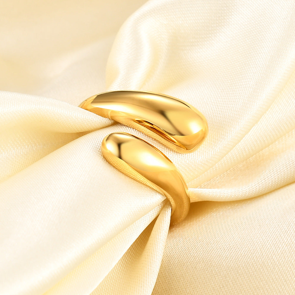 Damen Ring im modernen, geschwungenen Design Shop Nory