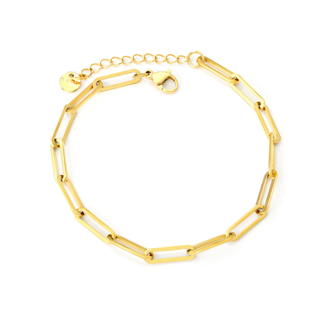 Damen modern gestaltetes Gliederarmband aus hochwertigem Edelstahl Shop Nory