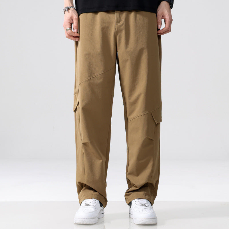 Herren Cargo-Hose im Utility-Look mit Relaxed-Fit, Mehrfach-Beintaschen und elastischem Bund Shop Nory